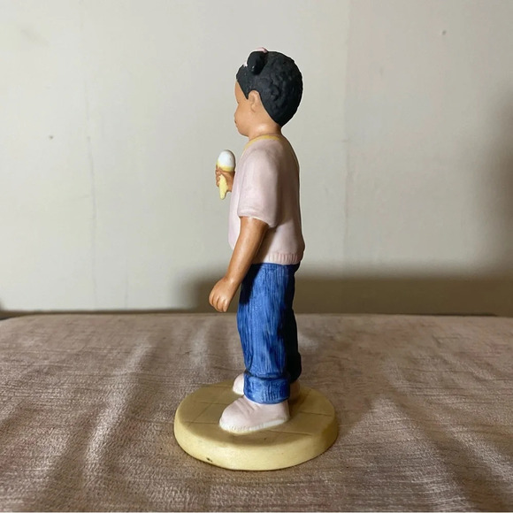 Homco Vintage Little Girl Eating Ice Cream Figurine #1455 Collectible - Picture 4 of 5